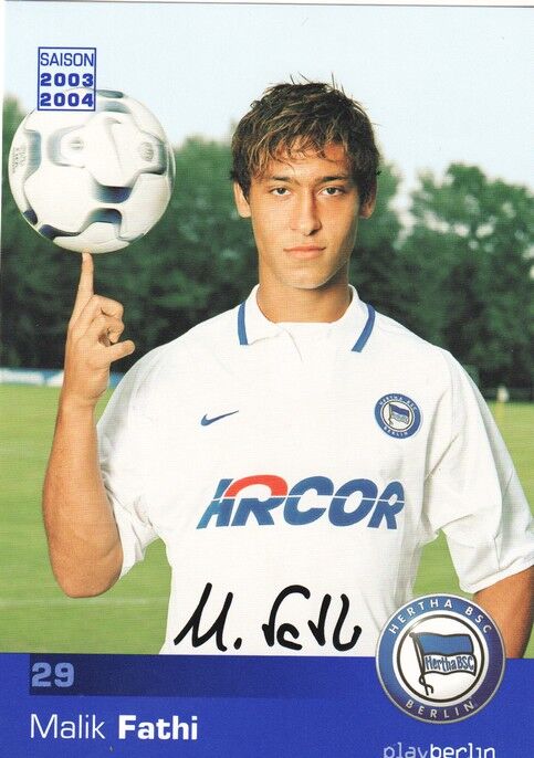 Autogramm Fussball | Hertha BSC Berlin | 2003 | Malik FATHI