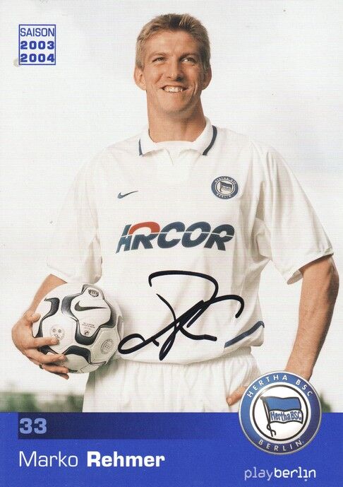 Autogramm Fussball | Hertha BSC Berlin | 2003 | Marko REHMER