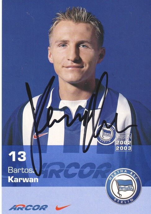 Autogramm Fussball | Hertha BSC Berlin | 2002 | Bartosz KARWAN