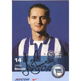 Autogramm Fussball | Hertha BSC Berlin | 2002 | Josip SIMUNIC