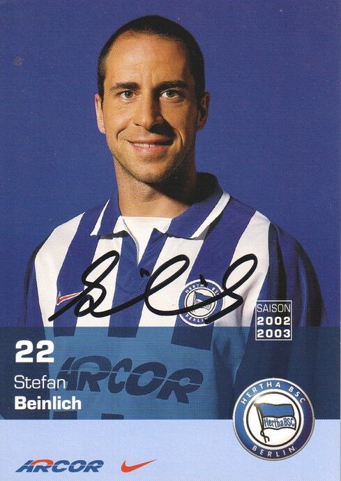 Autogramm Fussball | Hertha BSC Berlin | 2002 | Stefan BEINLICH