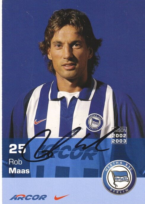 Autogramm Fussball | Hertha BSC Berlin | 2002 | Rob MAAS