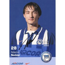 Autogramm Fussball | Hertha BSC Berlin | 2002 | Nderim NEDZIPI