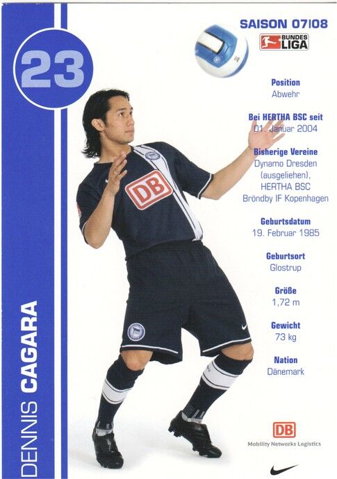 Autogramm Fussball | Hertha BSC Berlin | 2007 | Dennis CAGARA