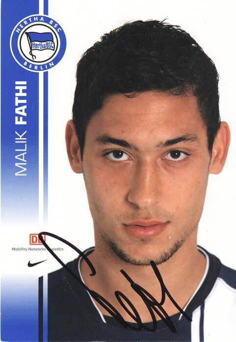 Autogramm Fussball | Hertha BSC Berlin | 2007 | Malik FATHI