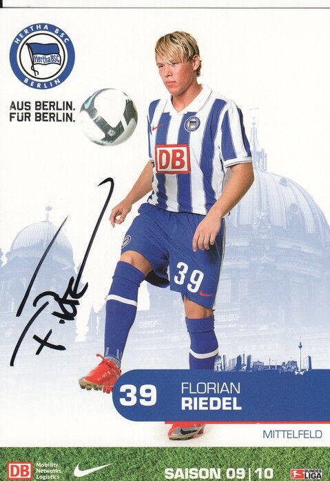 Autogramm Fussball | Hertha BSC Berlin | 2009 | Florian RIEDEL
