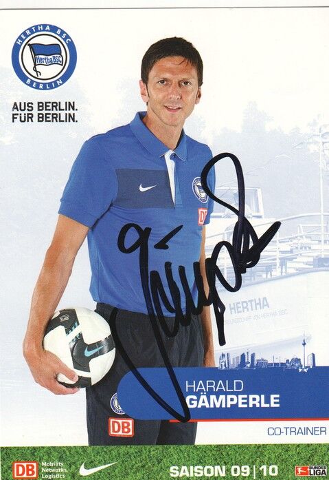 Autogramm Fussball | Hertha BSC Berlin | 2009 | Harald GÄMPERLE