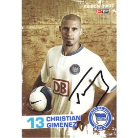 Autogramm Fussball | Hertha BSC Berlin | 2006 | Christian GIMENEZ