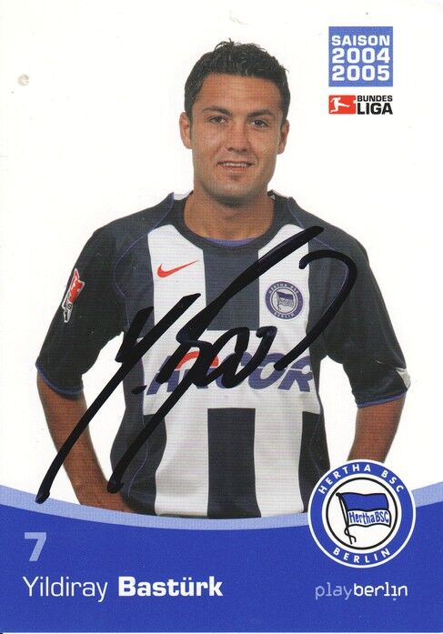 Autogramm Fussball | Hertha BSC Berlin | 2004 | Yildiray BASTÜRK