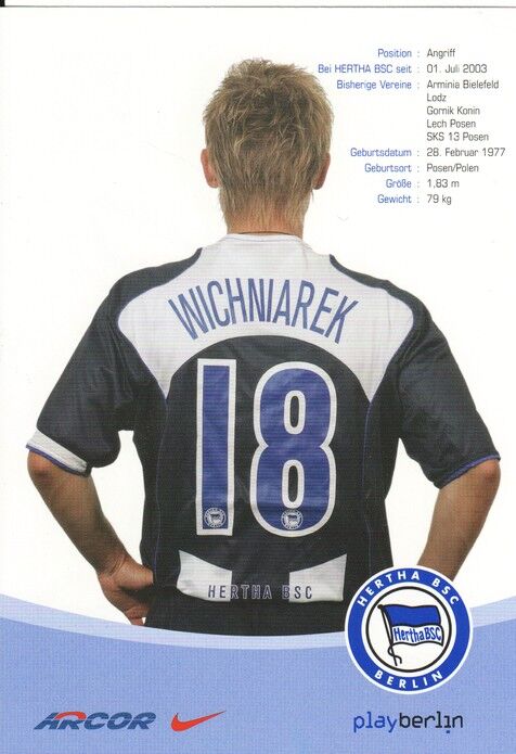 Autogramm Fussball | Hertha BSC Berlin | 2004 | Artur WICHNIAREK
