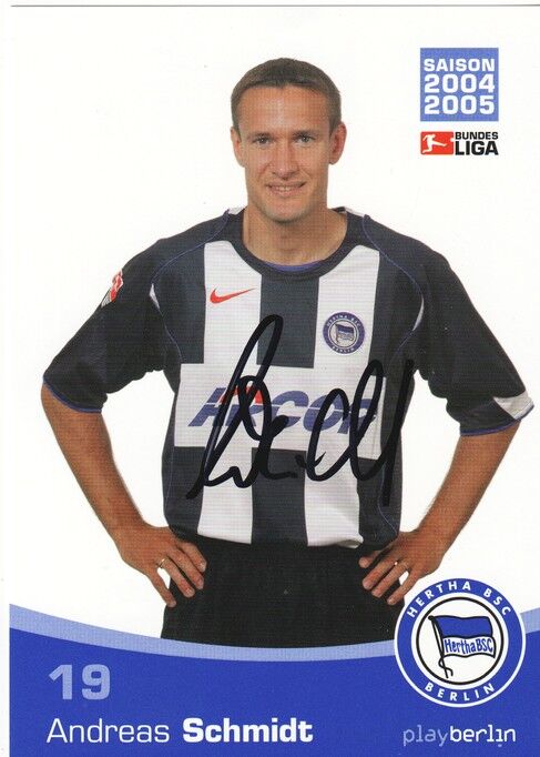 Autogramm Fussball | Hertha BSC Berlin | 2004 | Andreas SCHMIDT