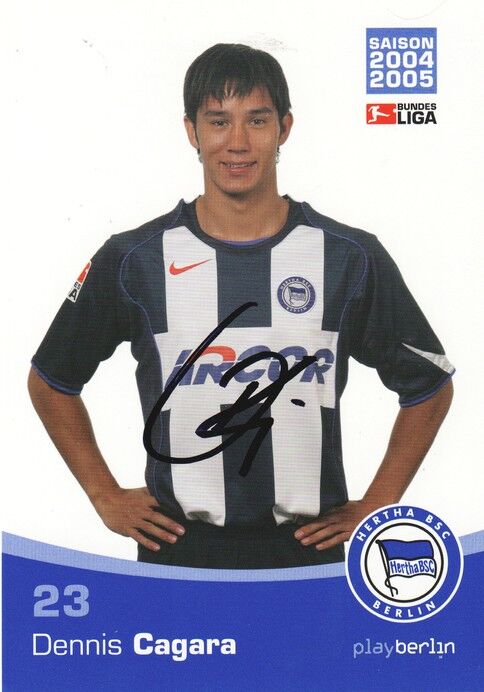 Autogramm Fussball | Hertha BSC Berlin | 2004 | Dennis CAGARA