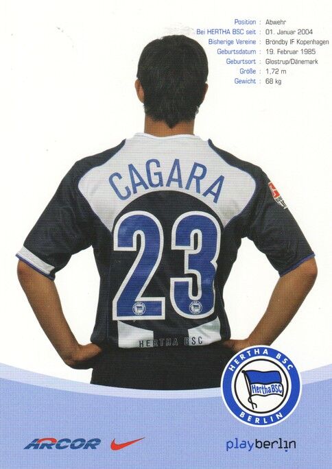 Autogramm Fussball | Hertha BSC Berlin | 2004 | Dennis CAGARA
