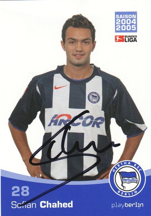 Autogramm Fussball | Hertha BSC Berlin | 2004 | Sofian CHAHED