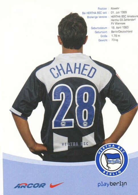 Autogramm Fussball | Hertha BSC Berlin | 2004 | Sofian CHAHED