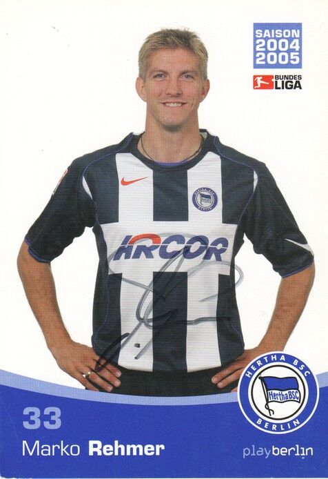 Autogramm Fussball | Hertha BSC Berlin | 2004 | Marko REHMER