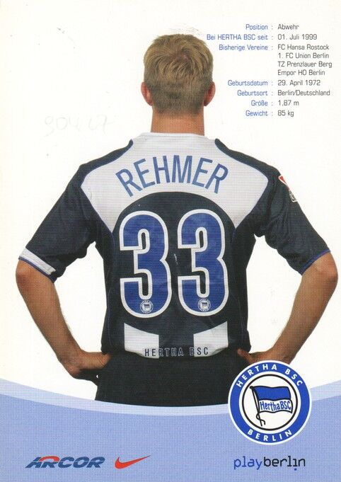 Autogramm Fussball | Hertha BSC Berlin | 2004 | Marko REHMER