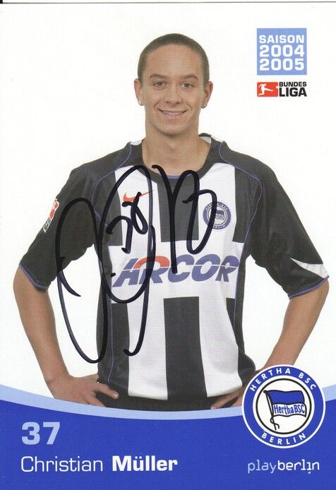 Autogramm Fussball | Hertha BSC Berlin | 2004 | Christian MÜLLER