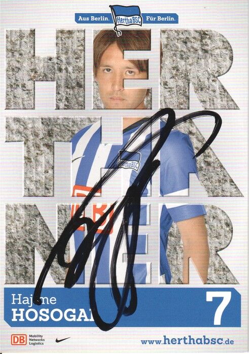 Autogramm Fussball | Hertha BSC Berlin | 2013 | Hajime HOSOGAI