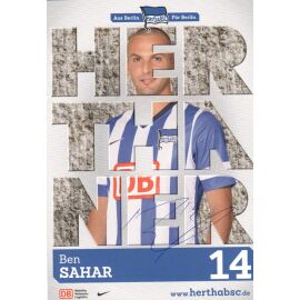 Autogramm Fussball | Hertha BSC Berlin | 2013 | Ben SAHAR