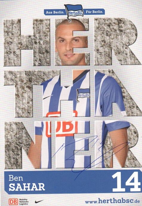 Autogramm Fussball | Hertha BSC Berlin | 2013 | Ben SAHAR