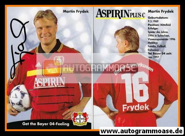 Autogramm Fussball | Bayer Leverkusen | 1998 | Martin FRYDEK