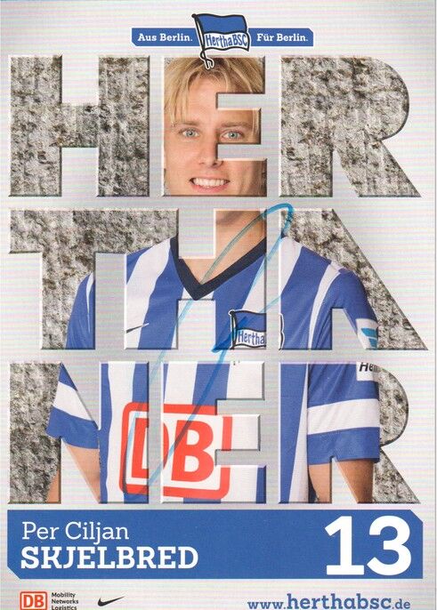 Autogramm Fussball | Hertha BSC Berlin | 2013 | Per Ciljan SKJELBRED