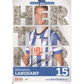 Autogramm Fussball | Hertha BSC Berlin | 2013 | Sebastian LANGKAMP