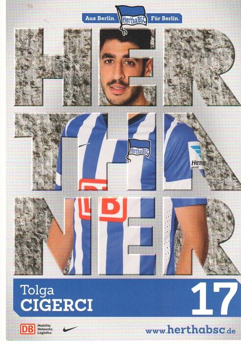 Autogramm Fussball | Hertha BSC Berlin | 2013 | Tolga CIGERCI