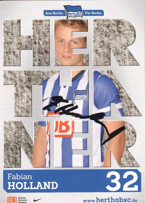 Autogramm Fussball | Hertha BSC Berlin | 2013 | Fabian HOLLAND