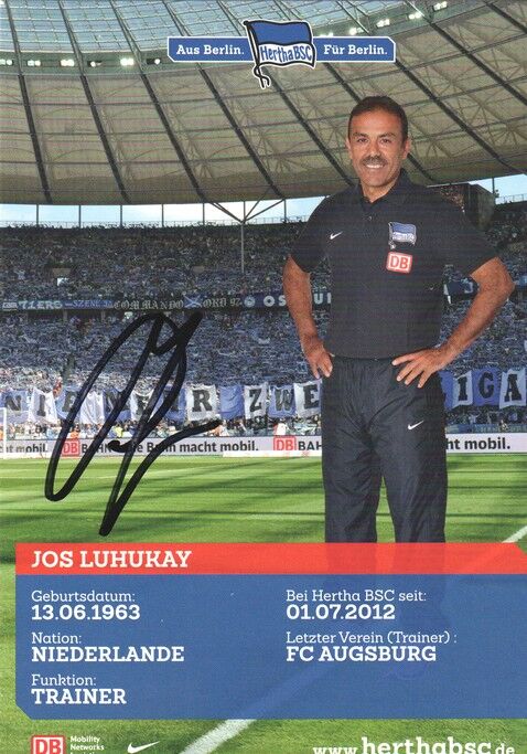 Autogramm Fussball | Hertha BSC Berlin | 2013 | Jos LUHUKAY