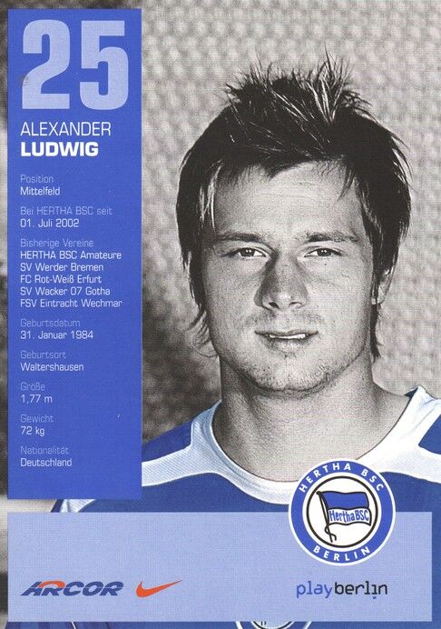 Autogramm Fussball | Hertha BSC Berlin | 2005 | Alexander LUDWIG
