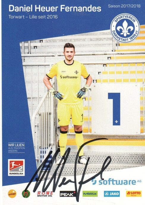 Autogramm Fussball | SV Darmstadt 98 | 2017 | Daniel HEUER FERNANDES