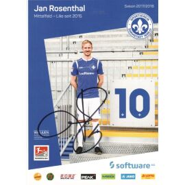 Autogramm Fussball | SV Darmstadt 98 | 2017 | Jan ROSENTHAL