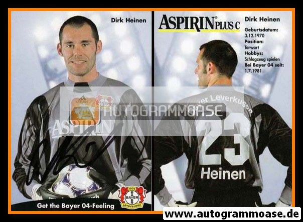 Autogramm Fussball | Bayer Leverkusen | 1998 | Dirk HEINEN