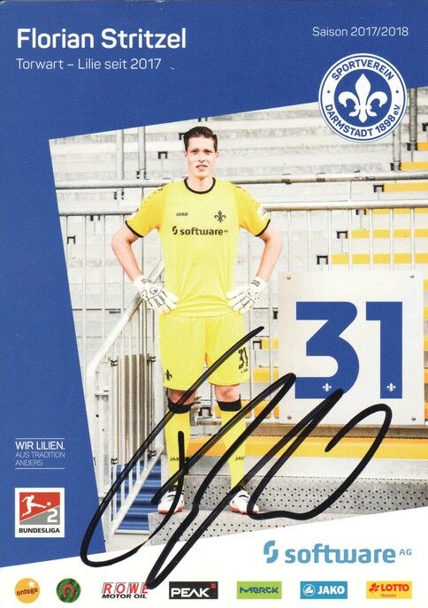 Autogramm Fussball | SV Darmstadt 98 | 2017 | Florian STRITZEL