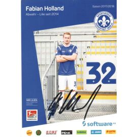 Autogramm Fussball | SV Darmstadt 98 | 2017 | Fabian HOLLAND