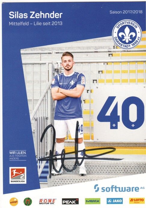 Autogramm Fussball | SV Darmstadt 98 | 2017 | Silas ZEHNDER