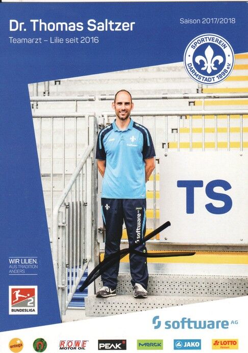 Autogramm Fussball | SV Darmstadt 98 | 2017 | Thomas SALTZER