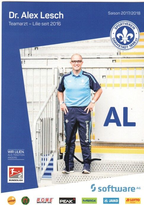 Autogramm Fussball | SV Darmstadt 98 | 2017 | Alex LESCH
