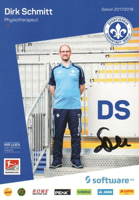 Autogramm Fussball | SV Darmstadt 98 | 2017 | Dirk SCHMITT