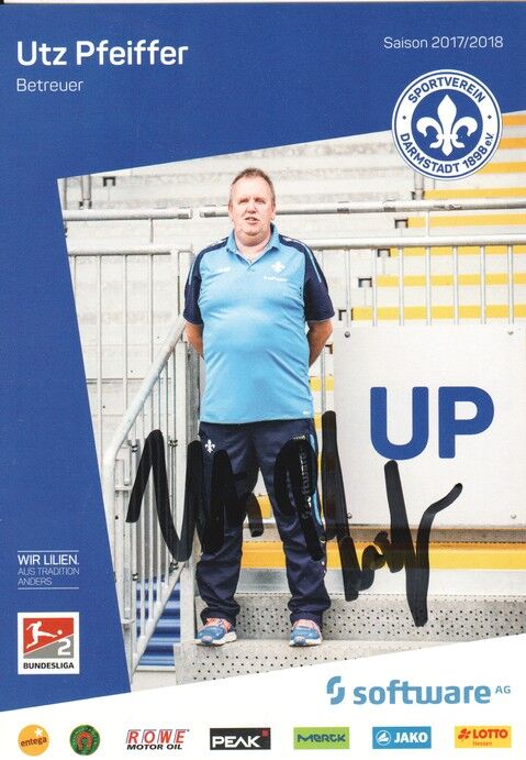 Autogramm Fussball | SV Darmstadt 98 | 2017 | Utz PFEIFFER