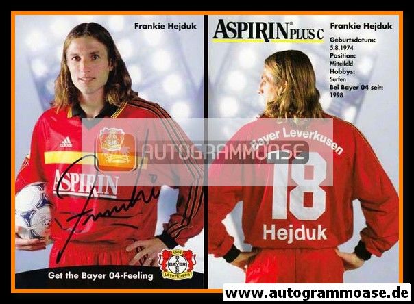 Autogramm Fussball | Bayer Leverkusen | 1998 | Frank HEJDUK