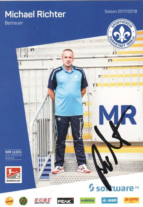 Autogramm Fussball | SV Darmstadt 98 | 2017 | Michael RICHTER