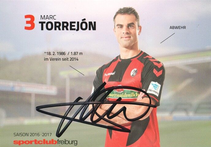 Autogramm Fussball | SC Freiburg | 2016 | Marc TORREJON