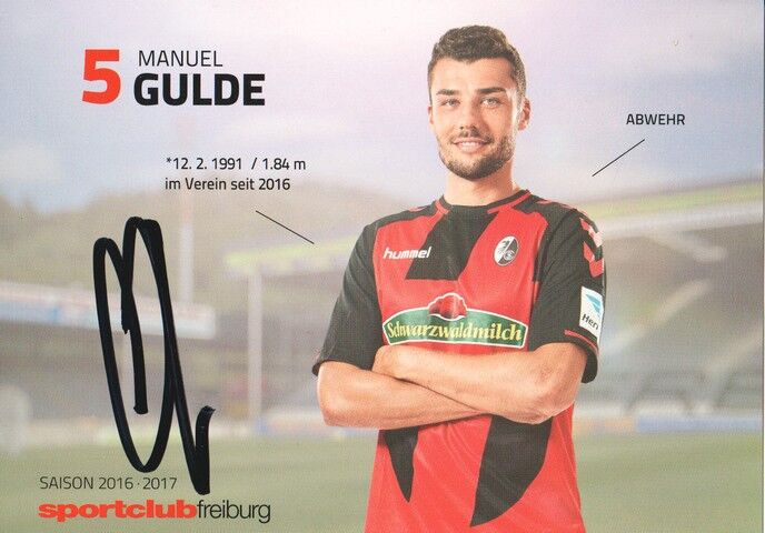 Autogramm Fussball | SC Freiburg | 2016 | Manuel GULDE