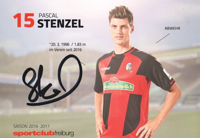 Autogramm Fussball | SC Freiburg | 2016 | Pascal STENZEL