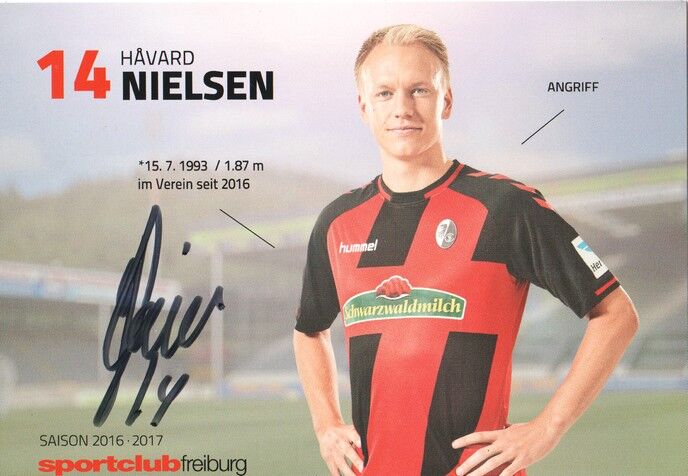 Autogramm Fussball | SC Freiburg | 2016 | Havard NIELSEN