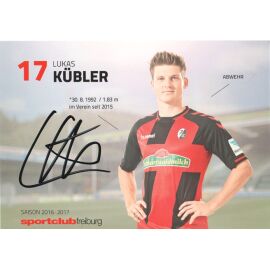 Autogramm Fussball | SC Freiburg | 2016 | Lukas KÜBLER