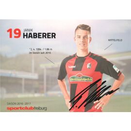 Autogramm Fussball | SC Freiburg | 2016 | Janik HABERER
